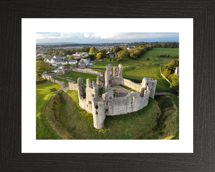 Coity Castle in Wales from above Photo Print - Canvas - Framed Photo Print - Hampshire Prints