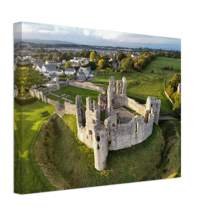 Coity Castle in Wales from above Photo Print - Canvas - Framed Photo Print - Hampshire Prints