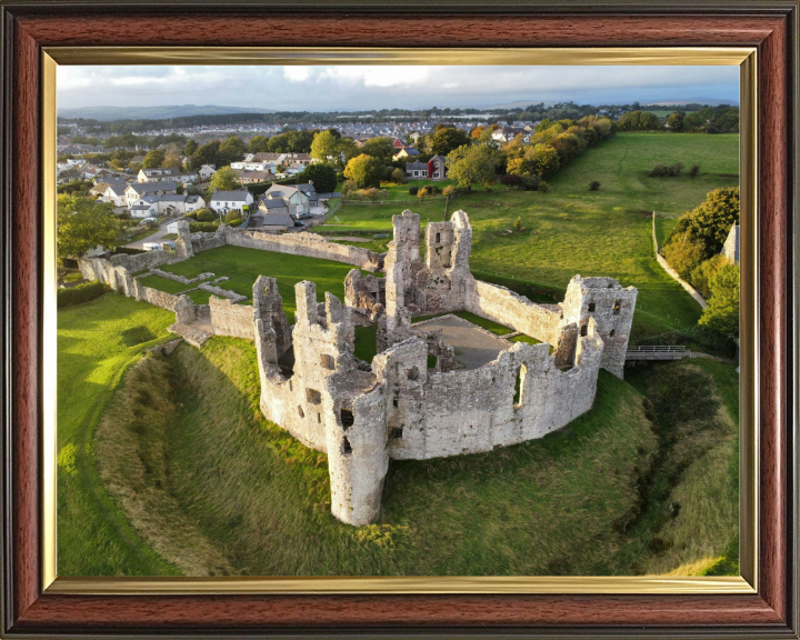 Coity Castle in Wales from above Photo Print - Canvas - Framed Photo Print - Hampshire Prints