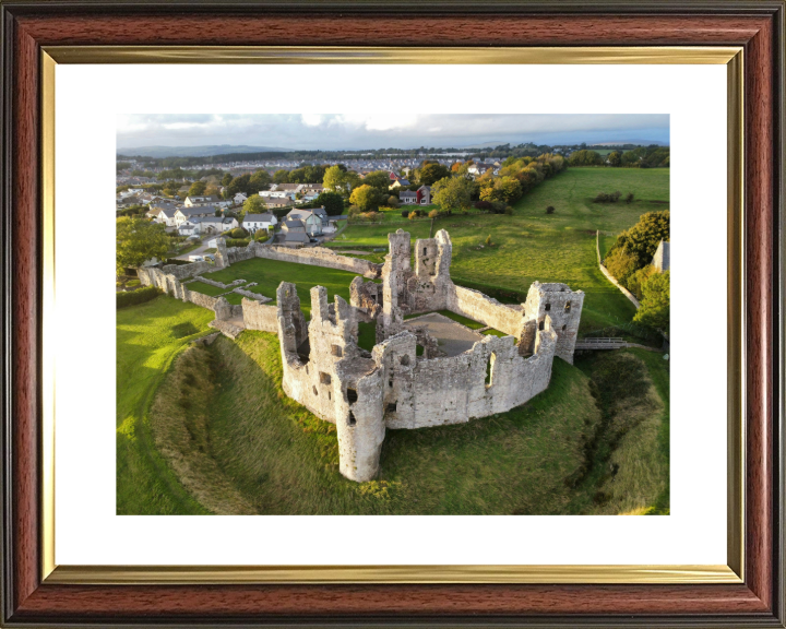 Coity Castle in Wales from above Photo Print - Canvas - Framed Photo Print - Hampshire Prints