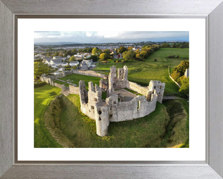 Coity Castle in Wales from above Photo Print - Canvas - Framed Photo Print - Hampshire Prints