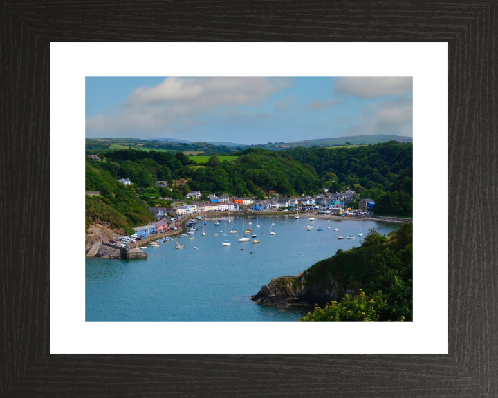 fishguard harbour in Wales from above Photo Print - Canvas - Framed Photo Print - Hampshire Prints