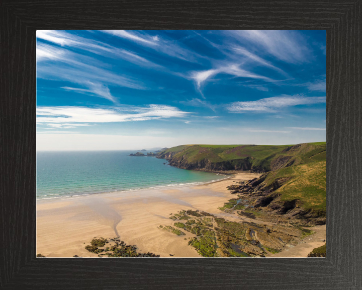 Newgale Beach Wales in winter Photo Print - Canvas - Framed Photo Print - Hampshire Prints