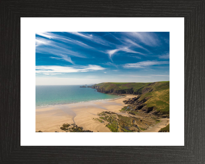 Newgale Beach Wales in winter Photo Print - Canvas - Framed Photo Print - Hampshire Prints