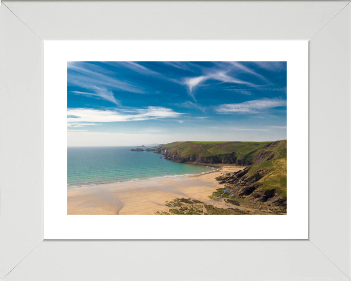 Newgale Beach Wales in winter Photo Print - Canvas - Framed Photo Print - Hampshire Prints