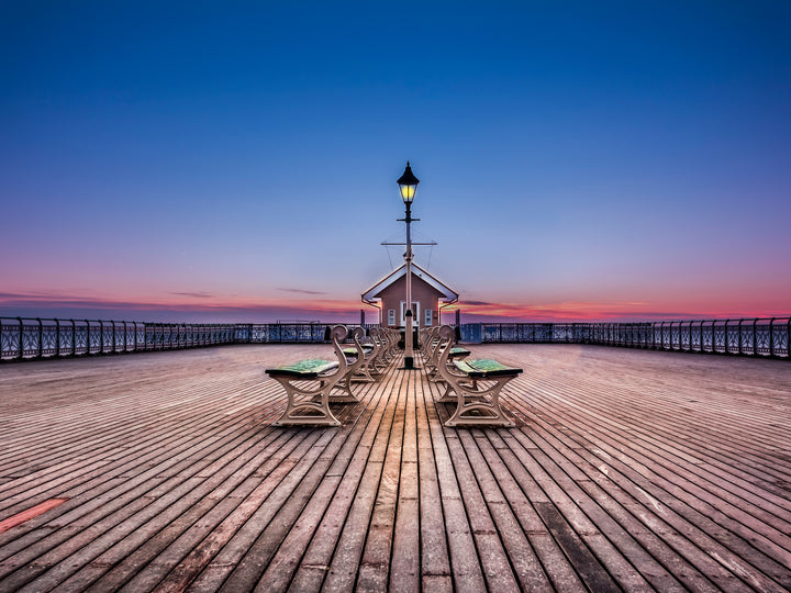 Penarth pier Wales at sunset Photo Print - Canvas - Framed Photo Print - Hampshire Prints