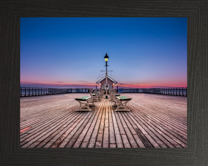 Penarth pier Wales at sunset Photo Print - Canvas - Framed Photo Print - Hampshire Prints