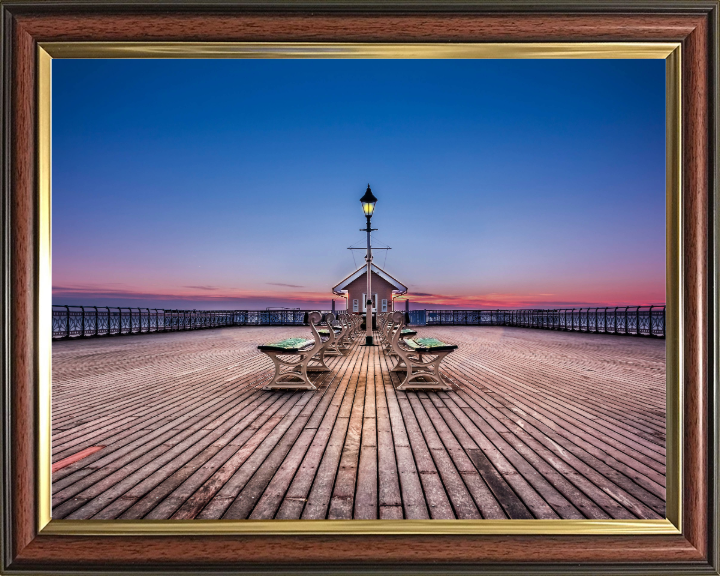 Penarth pier Wales at sunset Photo Print - Canvas - Framed Photo Print - Hampshire Prints