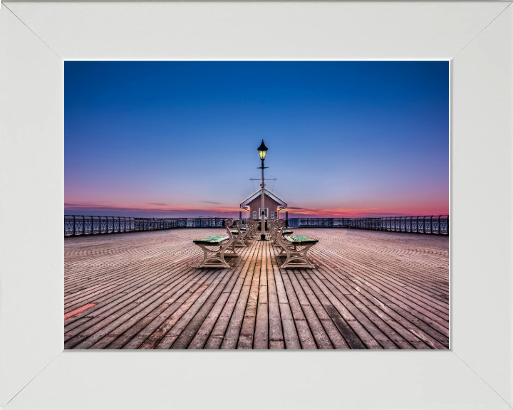 Penarth pier Wales at sunset Photo Print - Canvas - Framed Photo Print - Hampshire Prints