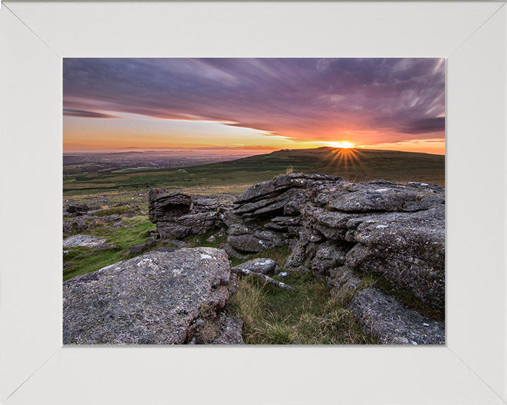 Dartmoor national park Devon at sunset Photo Print - Canvas - Framed Photo Print - Hampshire Prints