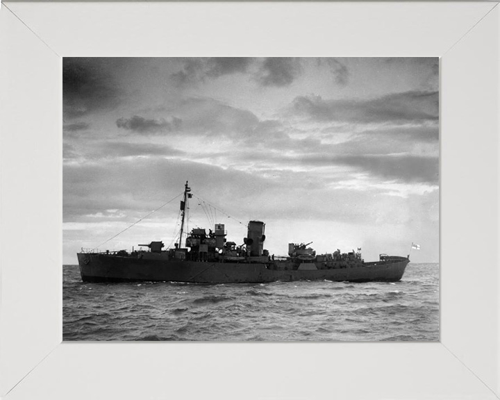 HMS Myosotis K65 Royal Navy Flower class corvette Photo Print or Framed Print