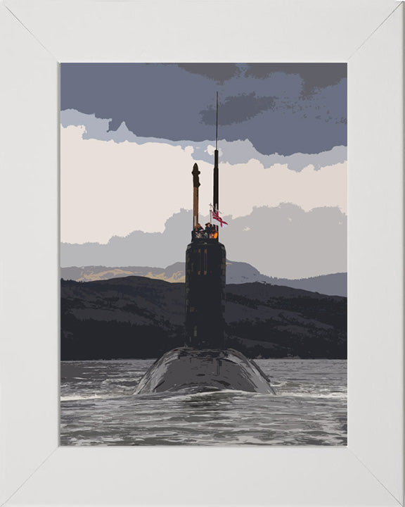 HMS Triumph Submarine artwork Print - Canvas - Framed Print - Hampshire Prints