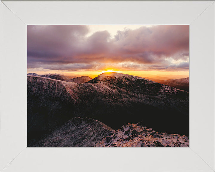 Ben Nevis Mountain Scotland at sunet Photo Print - Canvas - Framed Photo Print - Hampshire Prints