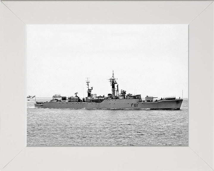 HMS Llandaff F61 Royal Navy Salisbury class Frigate Photo Print or Framed Print - Hampshire Prints