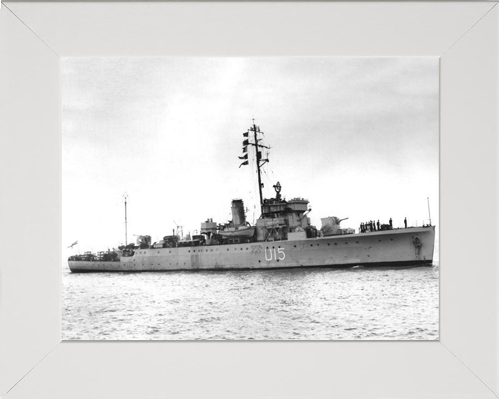 HMS Fowey U15 (L15) Royal Navy Shoreham class sloop Photo Print or Framed Print - Hampshire Prints