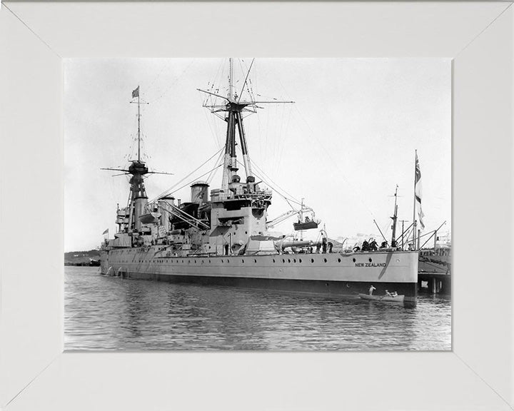 HMS New Zealand (1911) Royal Navy Indefatigable class battlecruiser Photo Print or Framed Photo Print - Hampshire Prints