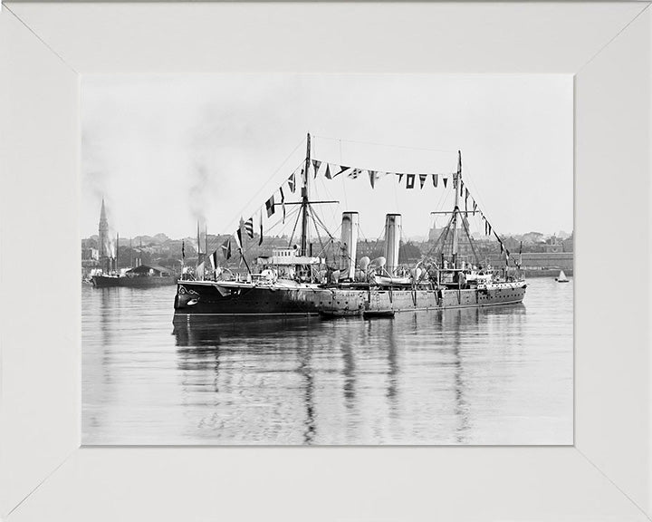 HMS Melampus (1890) Royal Navy Apollo class protected cruiser Photo Print or Framed Print - Hampshire Prints