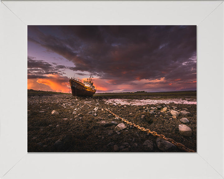 Roa Island Cumbria shipwreck at sunset Photo Print - Canvas - Framed Photo Print - Hampshire Prints