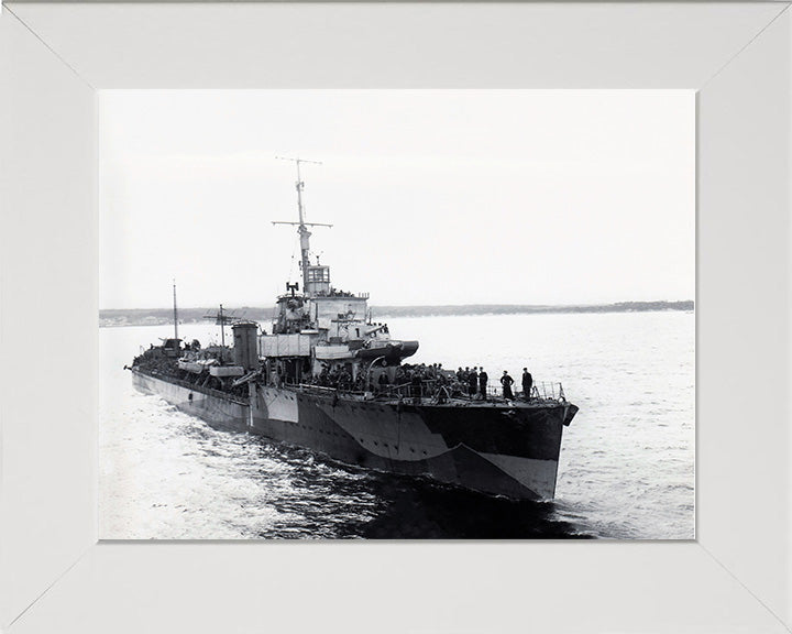 HMS Malcolm D19 Royal Navy Admiral class destroyer Photo Print or Framed Print - Hampshire Prints