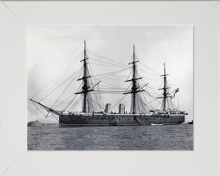 HMS Raleigh 1873 Royal Navy unarmed Frigate Photo Print or Framed Print - Hampshire Prints