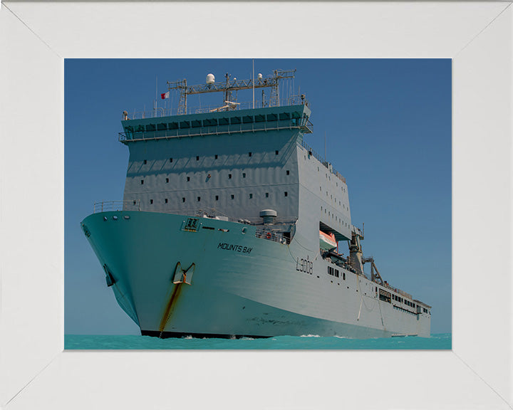 RFA Mounts Bay L3008 Royal Fleet Auxiliary Bay class auxiliary dock landing ship Photo Print or Framed Print - Hampshire Prints