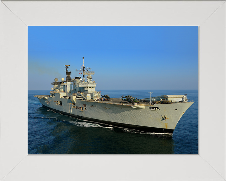 HMS Illustrious R06 Royal Navy Invincible class Aircraft Carrier Photo Print or Framed Print - Hampshire Prints