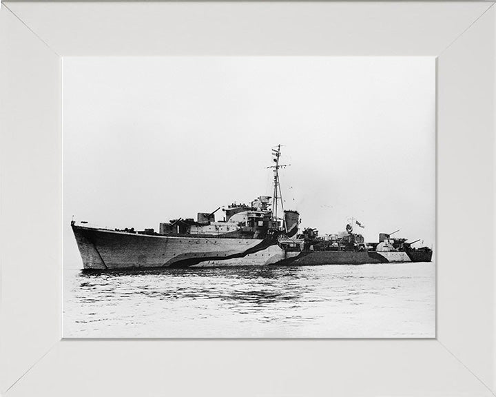 HMS Queenborough G70 Royal Navy Q class destroyer Photo Print or Framed Print - Hampshire Prints