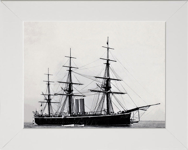 HMS Rover (1874) Royal Navy iron screw corvette Photo Print or Framed Print - Hampshire Prints