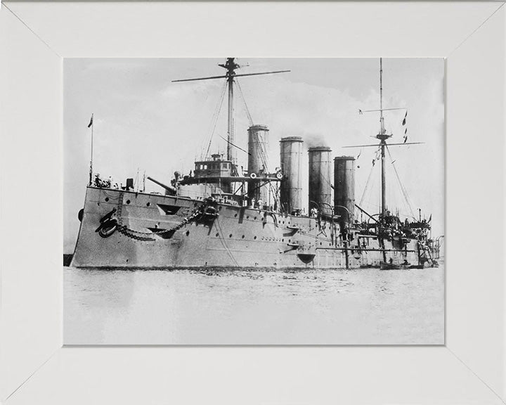 HMS Leviathan (1901) Royal Navy Drake class armoured cruiser Photo Print or Framed Photo Print - Hampshire Prints