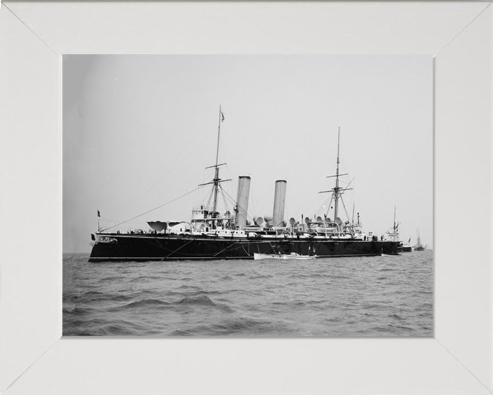 HMS Blake (1889) Royal Navy Blake class protected cruiser Photo Print or Framed Photo Print - Hampshire Prints