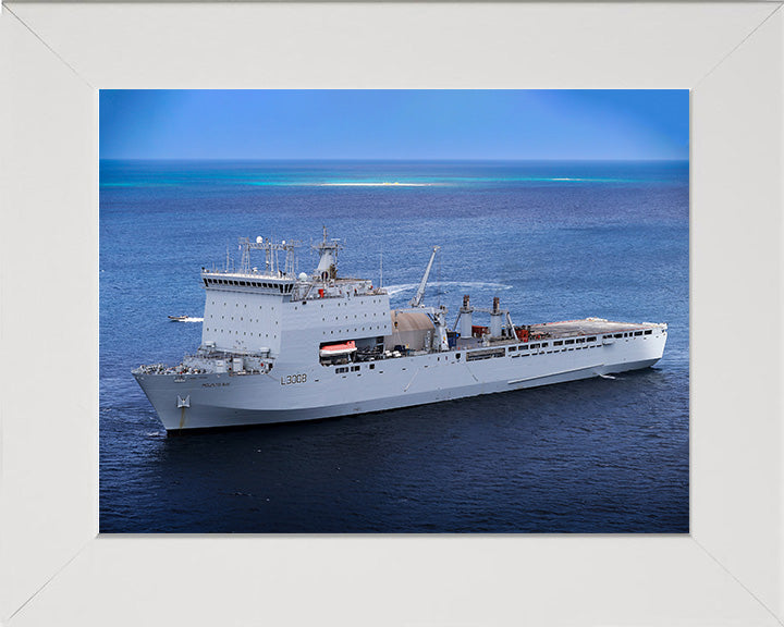 RFA Mounts Bay L3008 Royal Fleet Auxiliary Bay class auxiliary dock landing ship Photo Print or Framed Print - Hampshire Prints