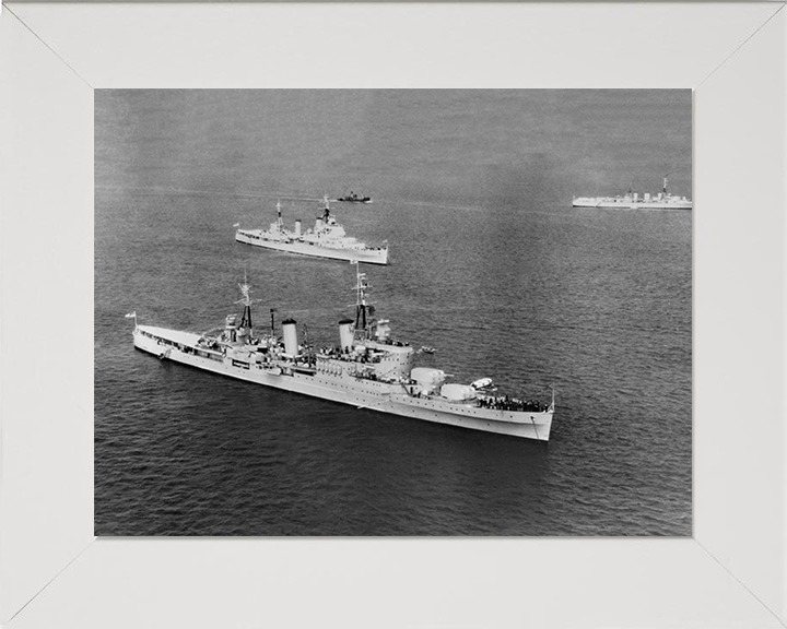 HMS Glasgow C21 Royal Navy Town class light cruiser Photo Print or Framed Print - Hampshire Prints