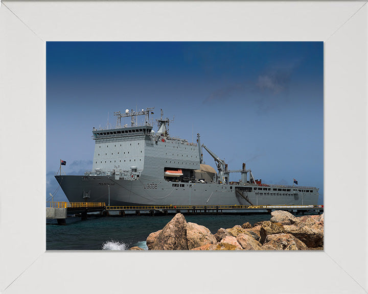 RFA Mounts Bay L3008 Royal Fleet Auxiliary Bay class auxiliary dock landing ship Photo Print or Framed Print - Hampshire Prints