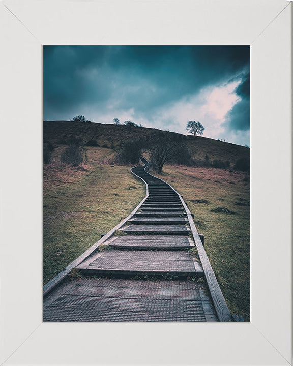 Steps leading up St Catherine's Hill Winchester Hampshire Photo Print - Canvas - Framed Photo Print - Hampshire Prints
