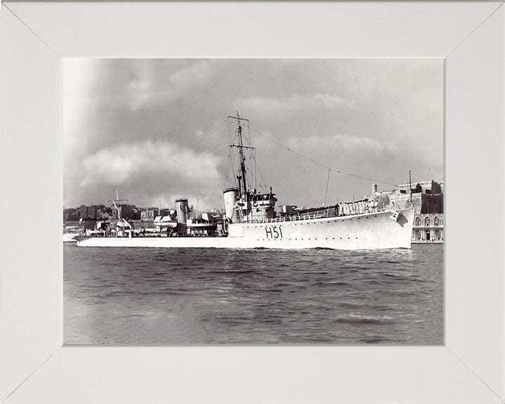 HMS Scout H51 Royal Navy S class destroyer Photo Print or Framed Print - Hampshire Prints