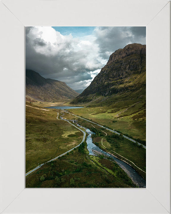 Glencoe in the Highlands of Scotland from above Photo Print - Canvas - Framed Photo Print - Hampshire Prints
