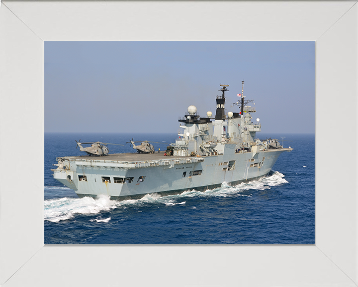 HMS Illustrious R06 Royal Navy Invincible class Aircraft Carrier Photo Print or Framed Print - Hampshire Prints