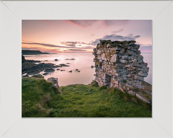 Findlater Castle Aberdeenshire Scotland at sunset Photo Print - Canvas - Framed Photo Print - Hampshire Prints