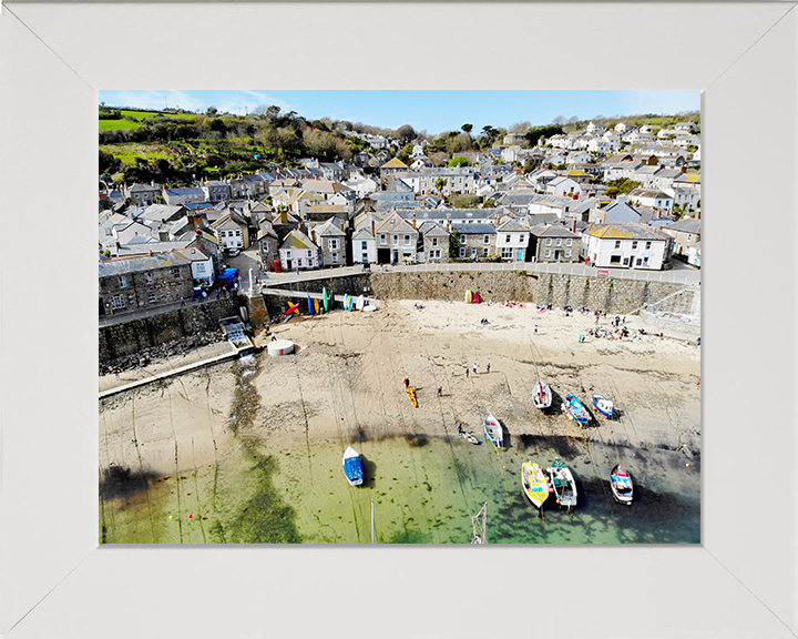 Mousehole Cornwall from above Photo Print - Canvas - Framed Photo Print - Hampshire Prints