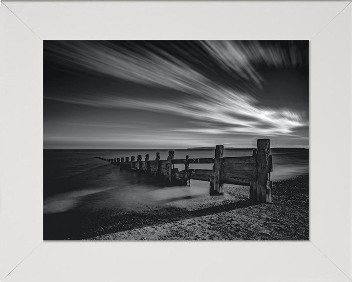 Camber Sands beach East Sussex black and white Photo Print - Canvas - Framed Photo Print - Hampshire Prints