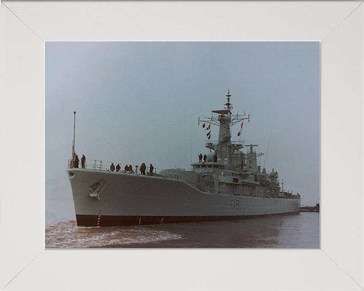 HMS Galatea F18 Royal Navy Leander Class Frigate Photo Print or Framed Print - Hampshire Prints