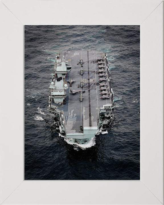 HMS Queen Elizabeth R08 Royal Navy Queen Elizabeth Class Aircraft Carrier Photo Print or Framed Print - Hampshire Prints