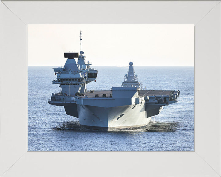 HMS Prince of Wales R09 Royal Navy Queen Elizabeth Class aircraft carrier Photo Print or Framed Print - Hampshire Prints