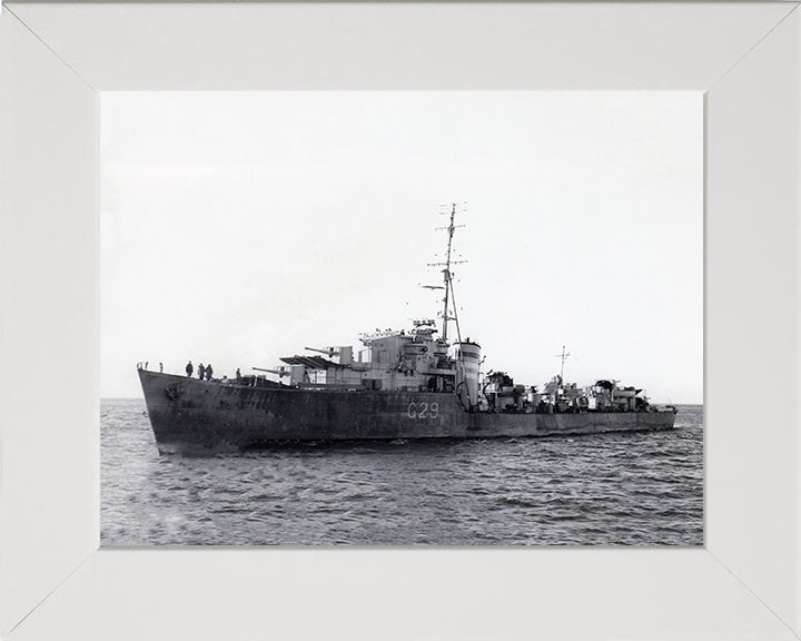 HMS Offa G29 Royal Navy O class destroyer Photo Print or Framed Print - Hampshire Prints