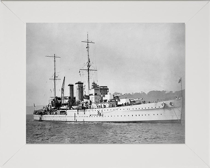 HMS Exeter (68) Royal Navy York Class heavy cruiser Photo Print or Framed Print - Hampshire Prints