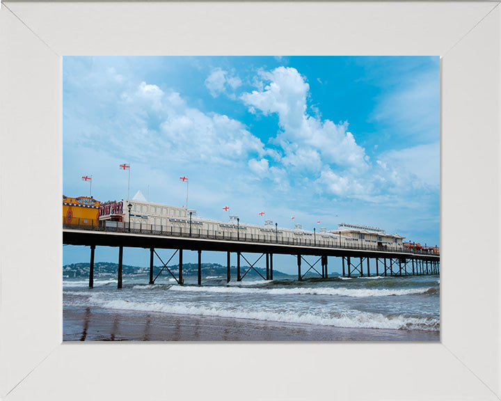 Paignton Pier Devon in winter Photo Print - Canvas - Framed Photo Print - Hampshire Prints