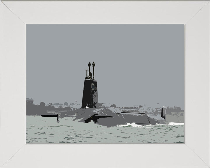 HMS Victorious Submarine artwork Print - Canvas - Framed Print - Hampshire Prints