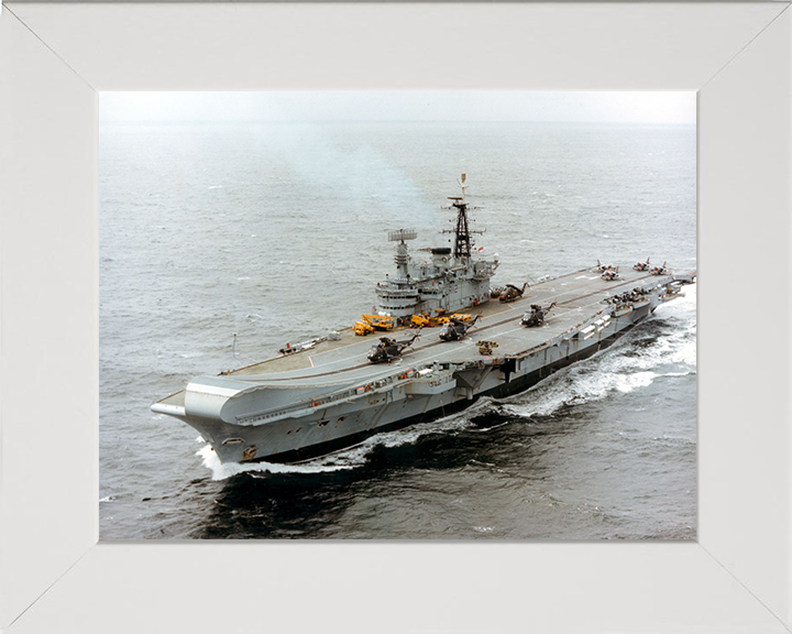 HMS Hermes R12 | Photo Print | Framed Print | Centaur Class | Aircraft Carrier | Royal Navy