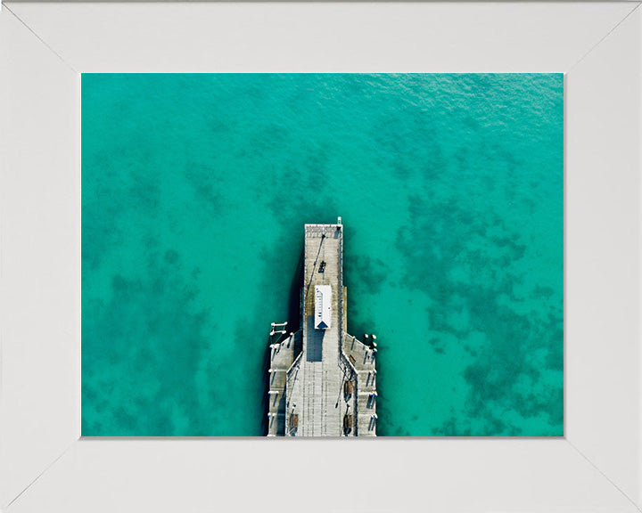 Swanage Pier Dorset from above Photo Print - Canvas - Framed Photo Print - Hampshire Prints