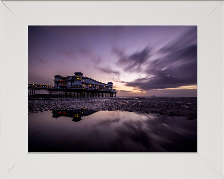 The Grand Pier Weston-super-Mare Somerset at sunset Photo Print - Canvas - Framed Photo Print - Hampshire Prints